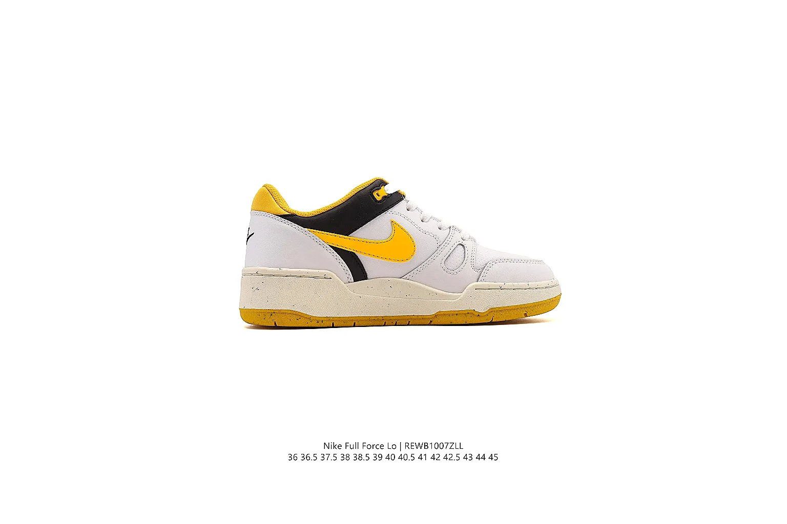 kakofindlist.com Nike White Yellow Court Low 0369 White Yellow low-top product image thumbnail 3