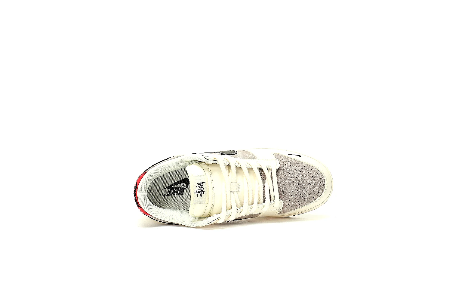 Kako Find List budget photos for Nike Cream Black Low Court Sneaker thumbnail 4