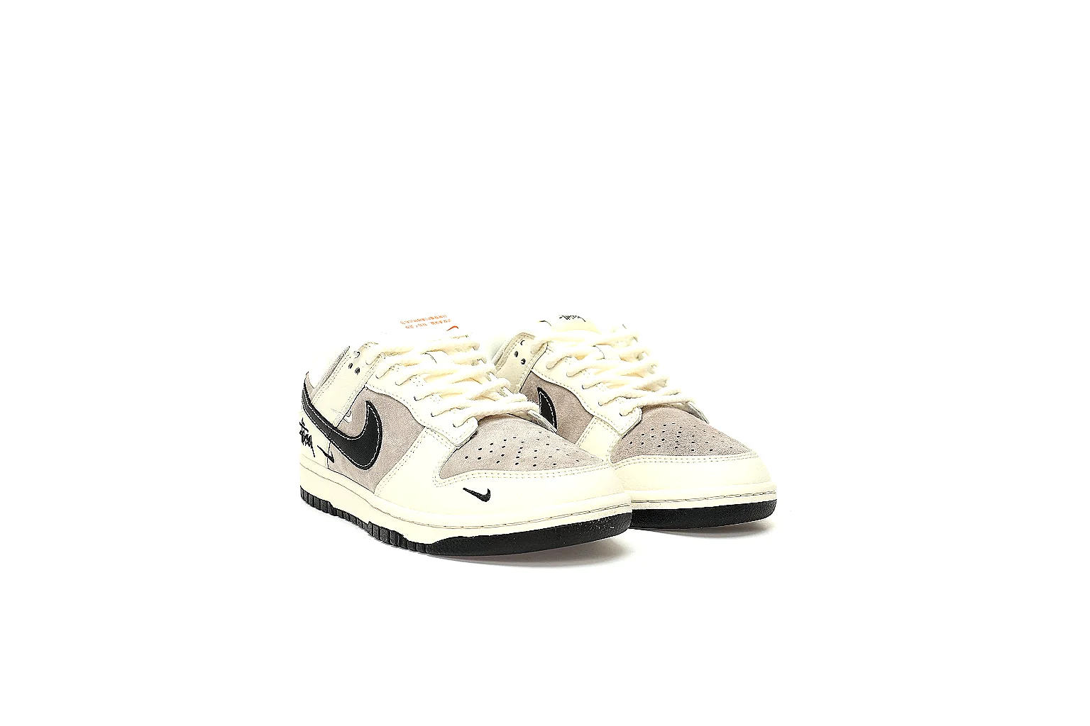 Kako Find List budget photos for Nike Cream Black Low Court Sneaker thumbnail 6