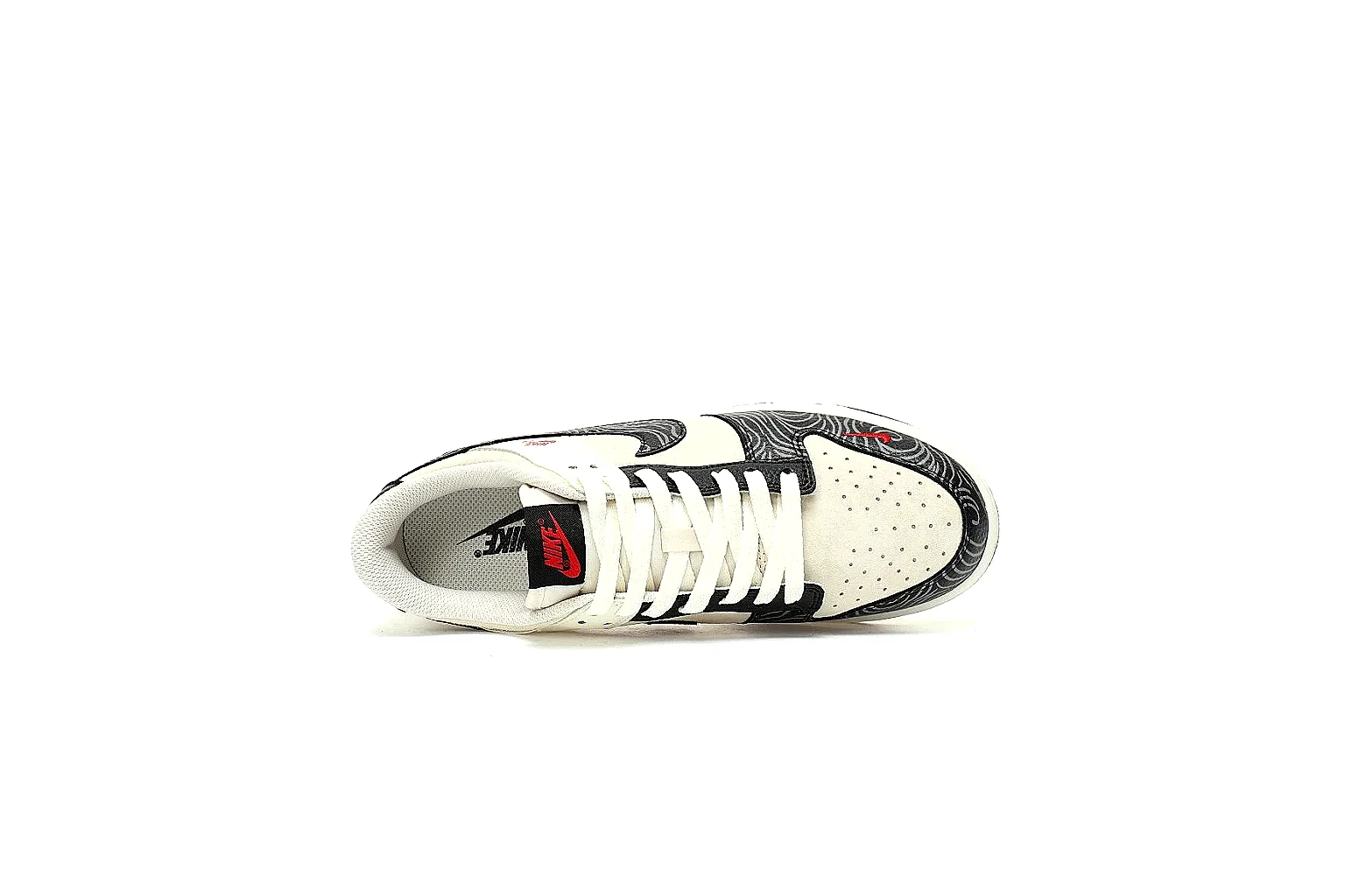 Kako Find List budget photos for Nike Cream Black Red Low Court thumbnail 4