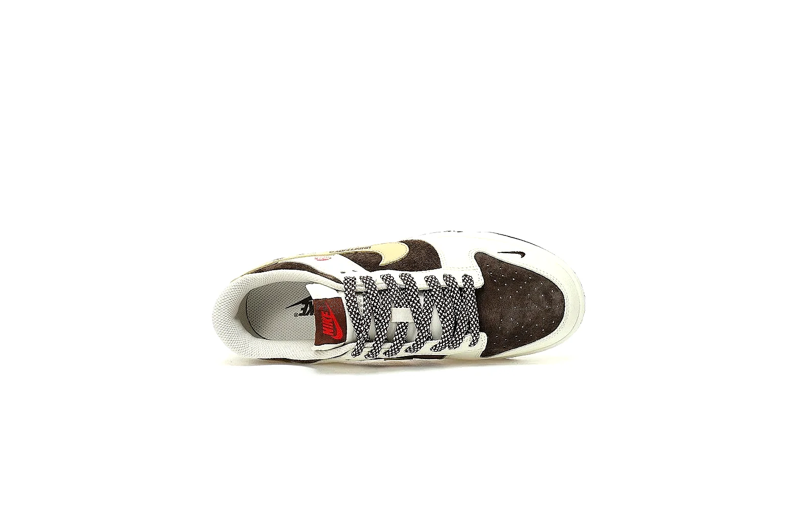 Kako Find List budget photos for Nike Cream Brown Low Court thumbnail 4