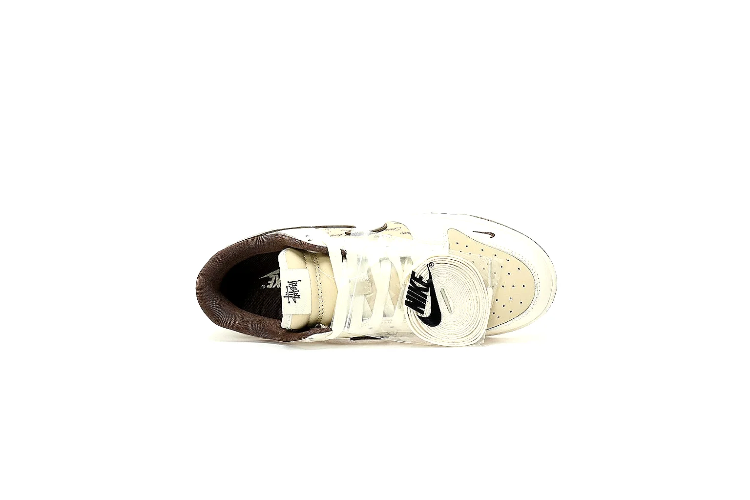 Kako Find List budget photos for Nike Cream Brown Low Court thumbnail 3