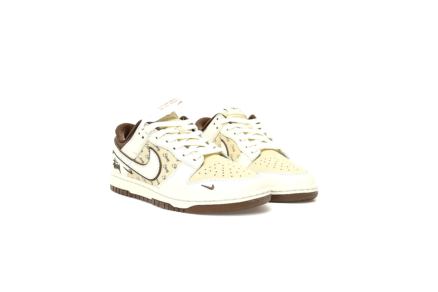 Kako Find List budget photos for Nike Cream Brown Low Court thumbnail 5
