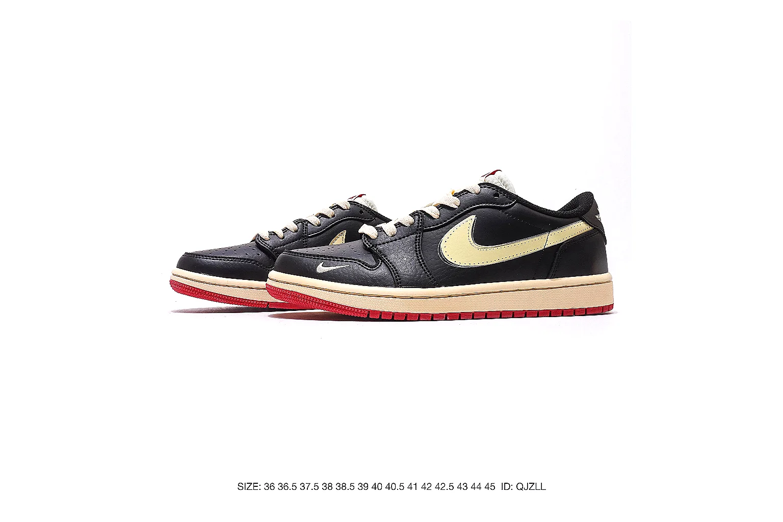 Nike Dunk Low Black Cream Red 8907 budget find six-photo gallery thumbnail 2