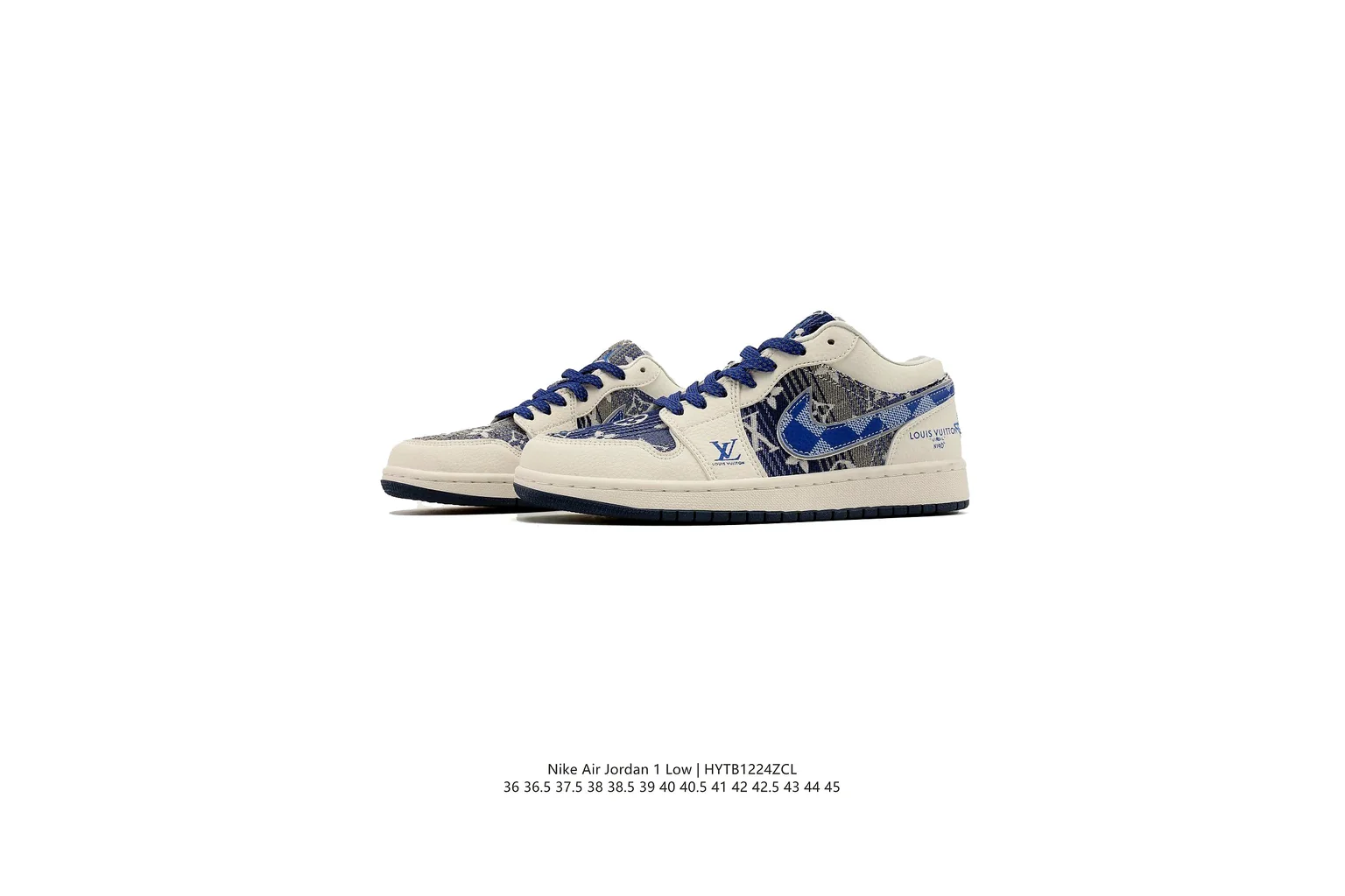 Nike Dunk Low Blue White court low top six photo view thumbnail 2
