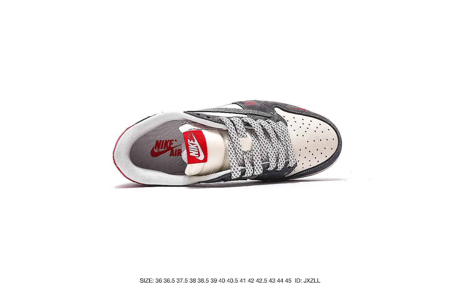 Nike Dunk Low Gray Red 4177 budget find six-photo gallery thumbnail 4