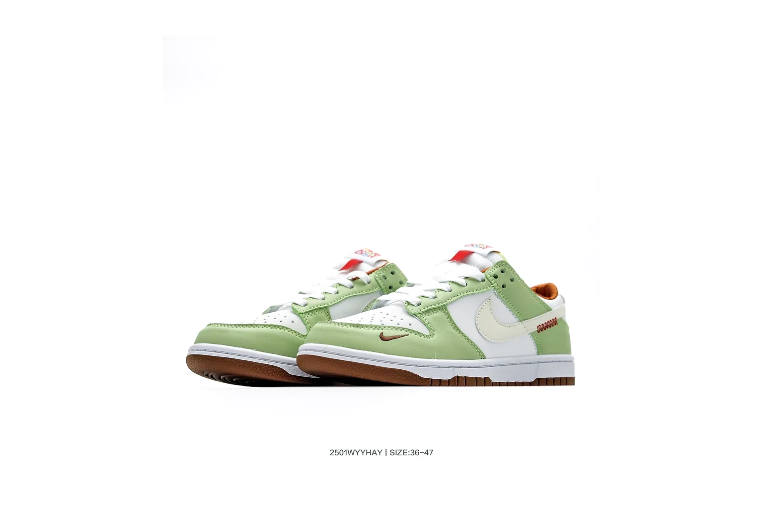 Nike Dunk Low Green White court low top six photo view thumbnail 4