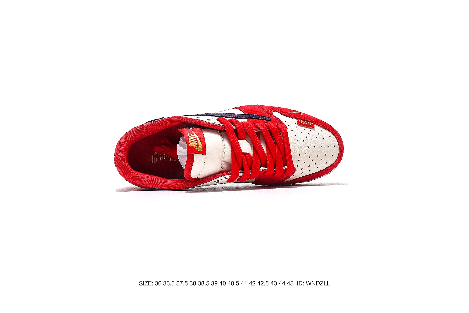 Nike Dunk Low Red Gray Navy 5619 budget find six-photo gallery thumbnail 4