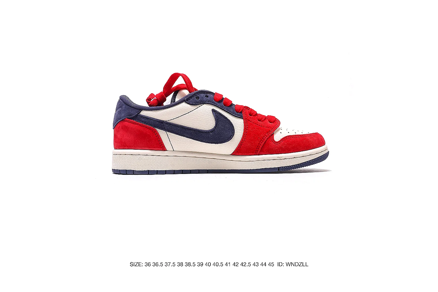 Nike Dunk Low Red Navy White 5651 budget find six-photo gallery thumbnail 3