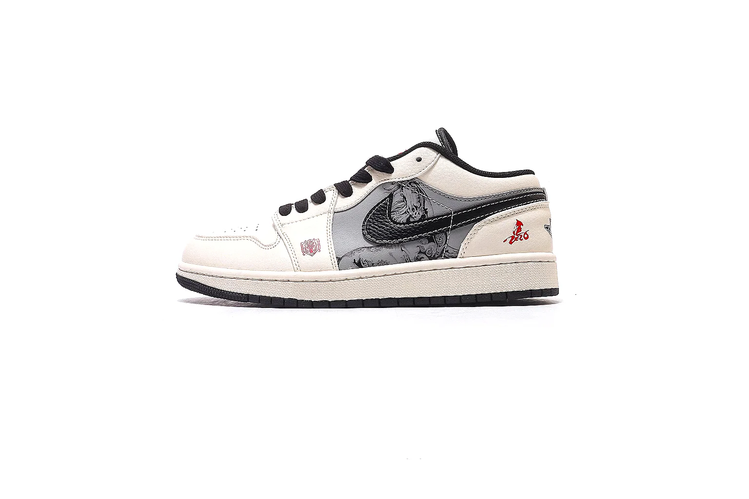 Nike Dunk Low White Black Red 4829 budget find six-photo gallery