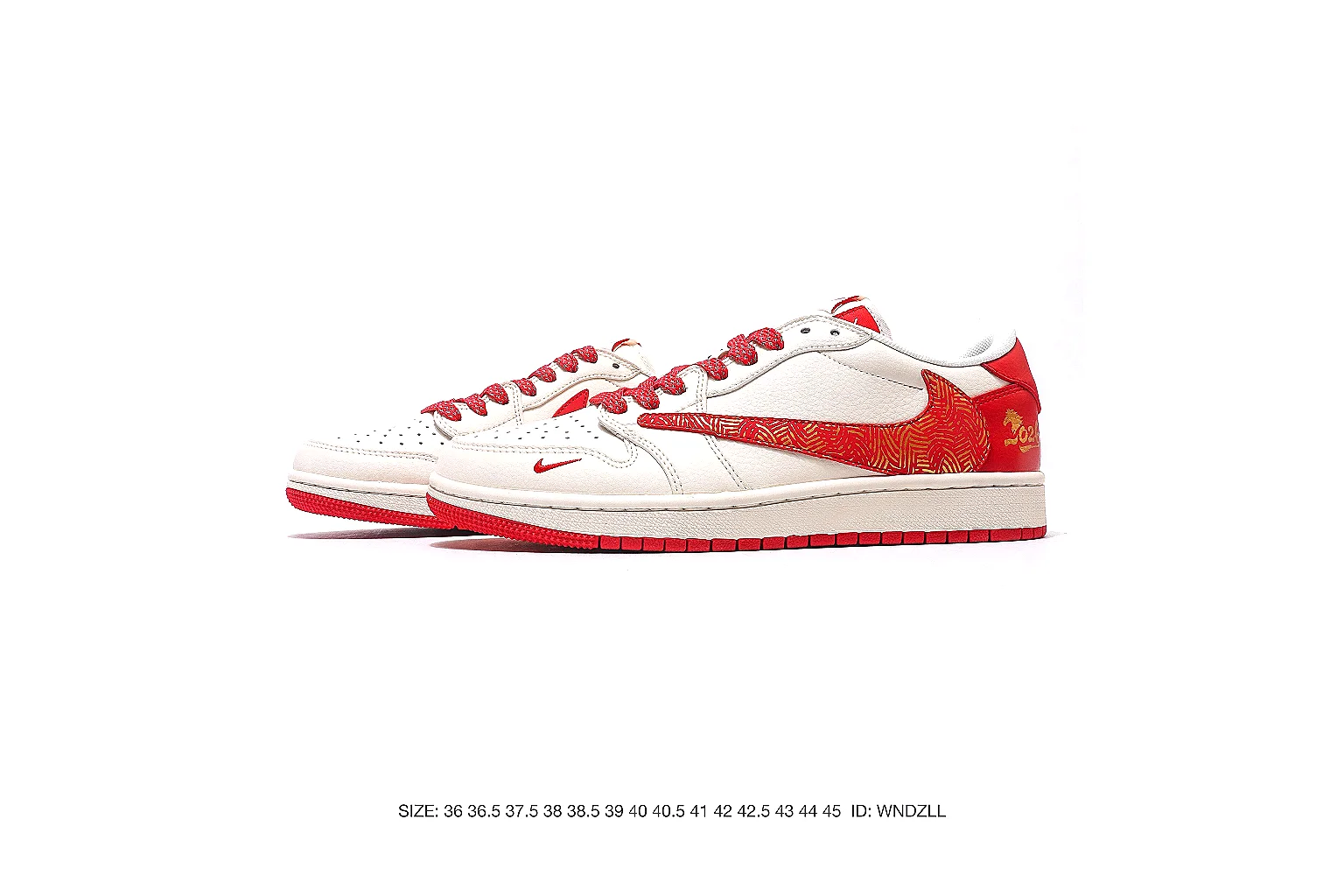 Nike Dunk Low White Red 5682 budget find six-photo gallery thumbnail 2