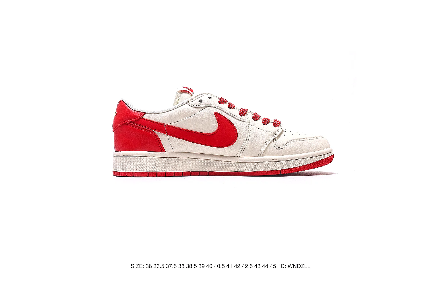 Nike Dunk Low White Red 5682 budget find six-photo gallery thumbnail 3