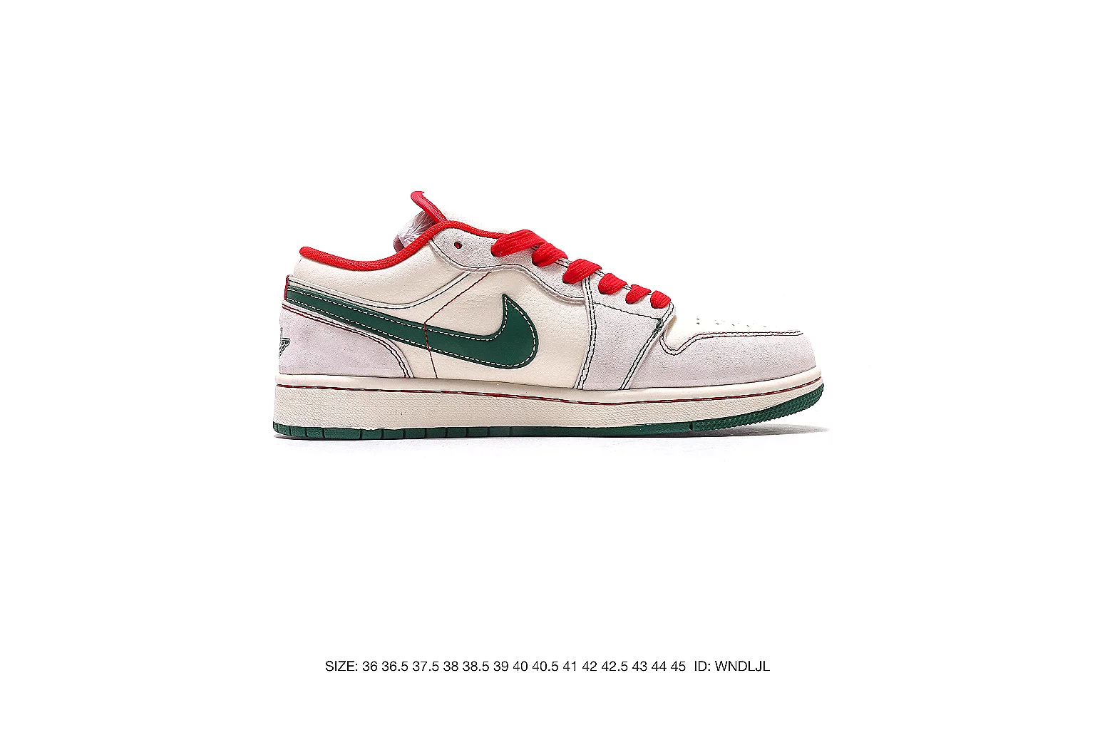 Nike Dunk Low White Red Green 4482 budget find six-photo gallery thumbnail 3