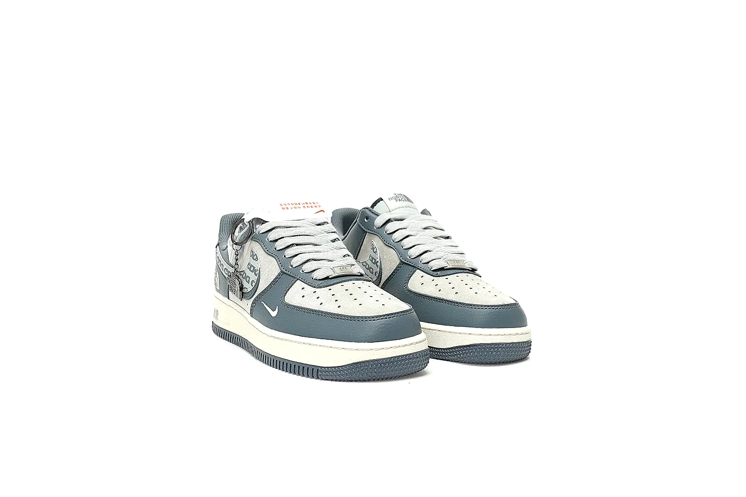 Kako Find List budget photos for Nike Gray Blue Low Court thumbnail 6