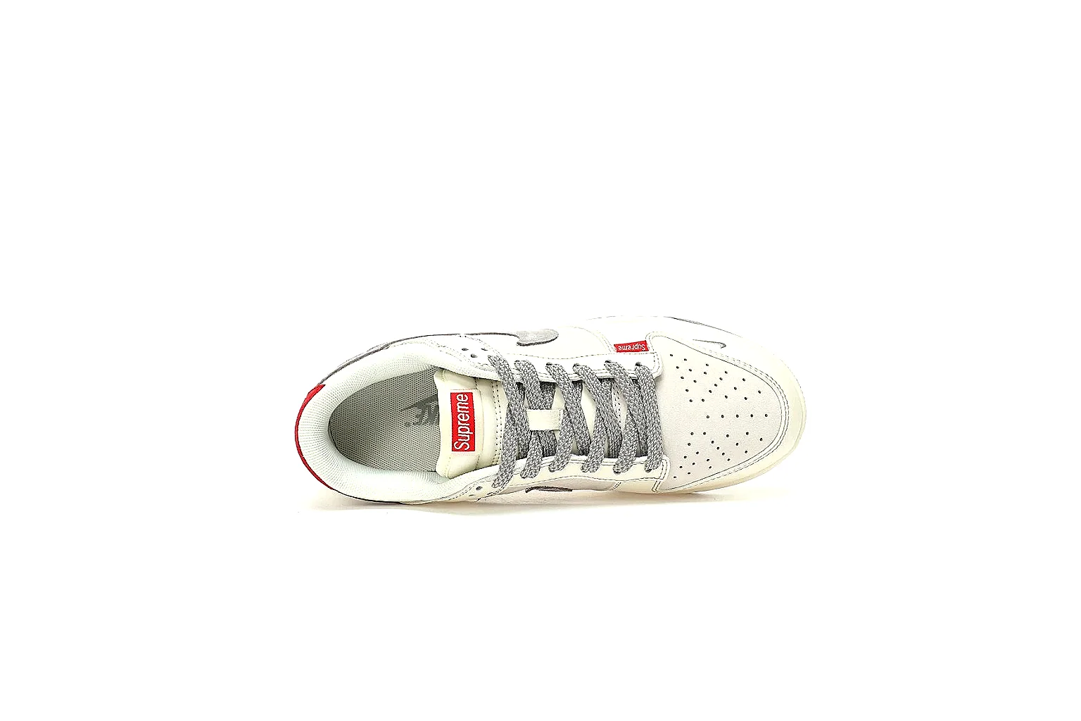 Kako Find List budget photos for Nike Gray Red Low Court Sneaker thumbnail 4