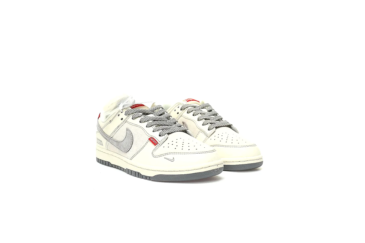 Kako Find List budget photos for Nike Gray Red Low Court Sneaker thumbnail 6