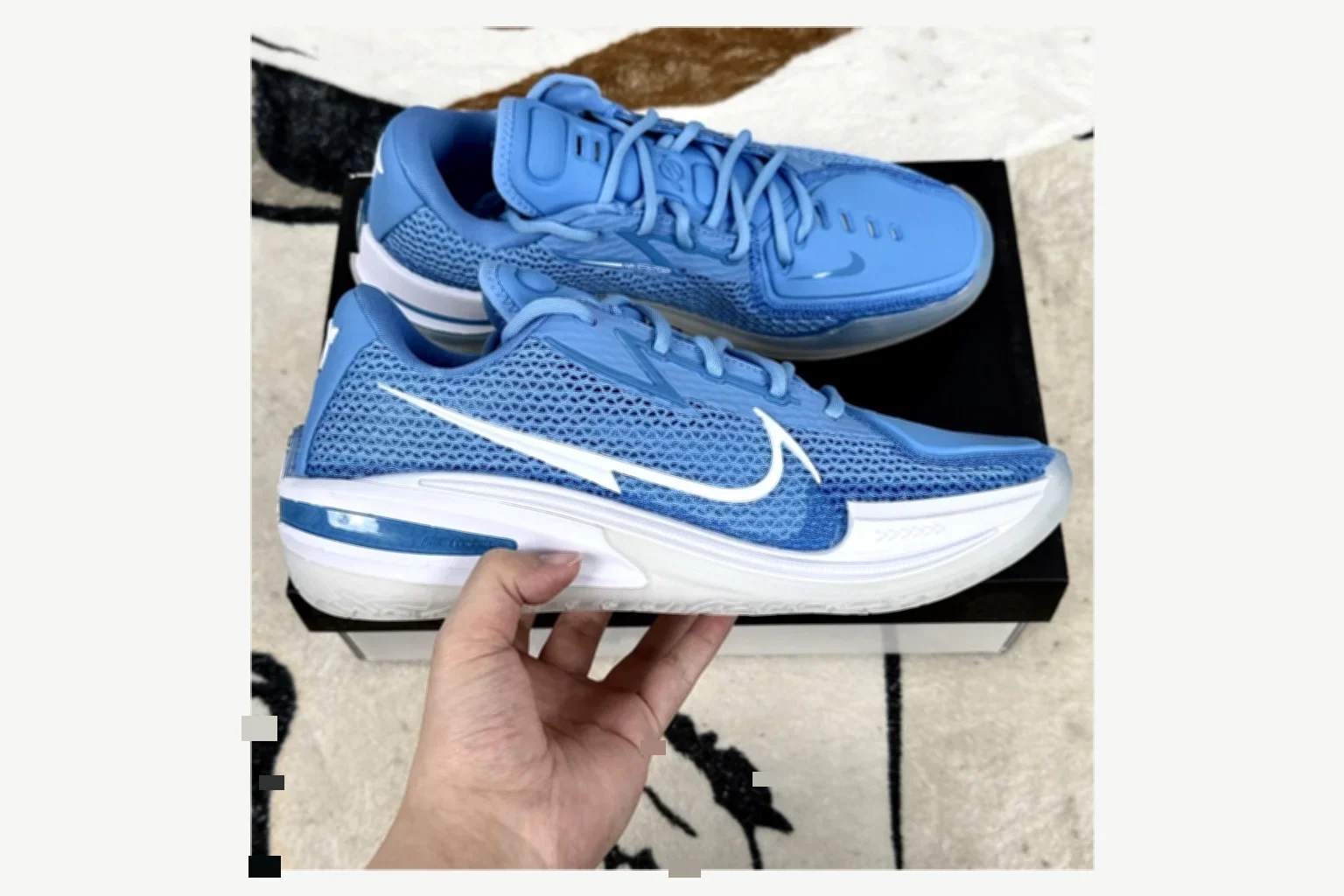 Nike Air Zoom GT Cut 1 Black White Low Top value find image SKU 1194924713
