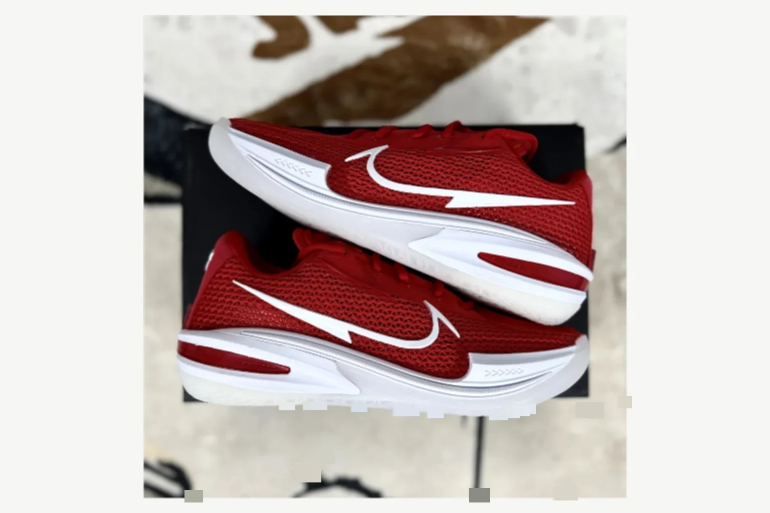 Nike Air Zoom GT Cut 1 White Blue Low Top value find image SKU 1194924828