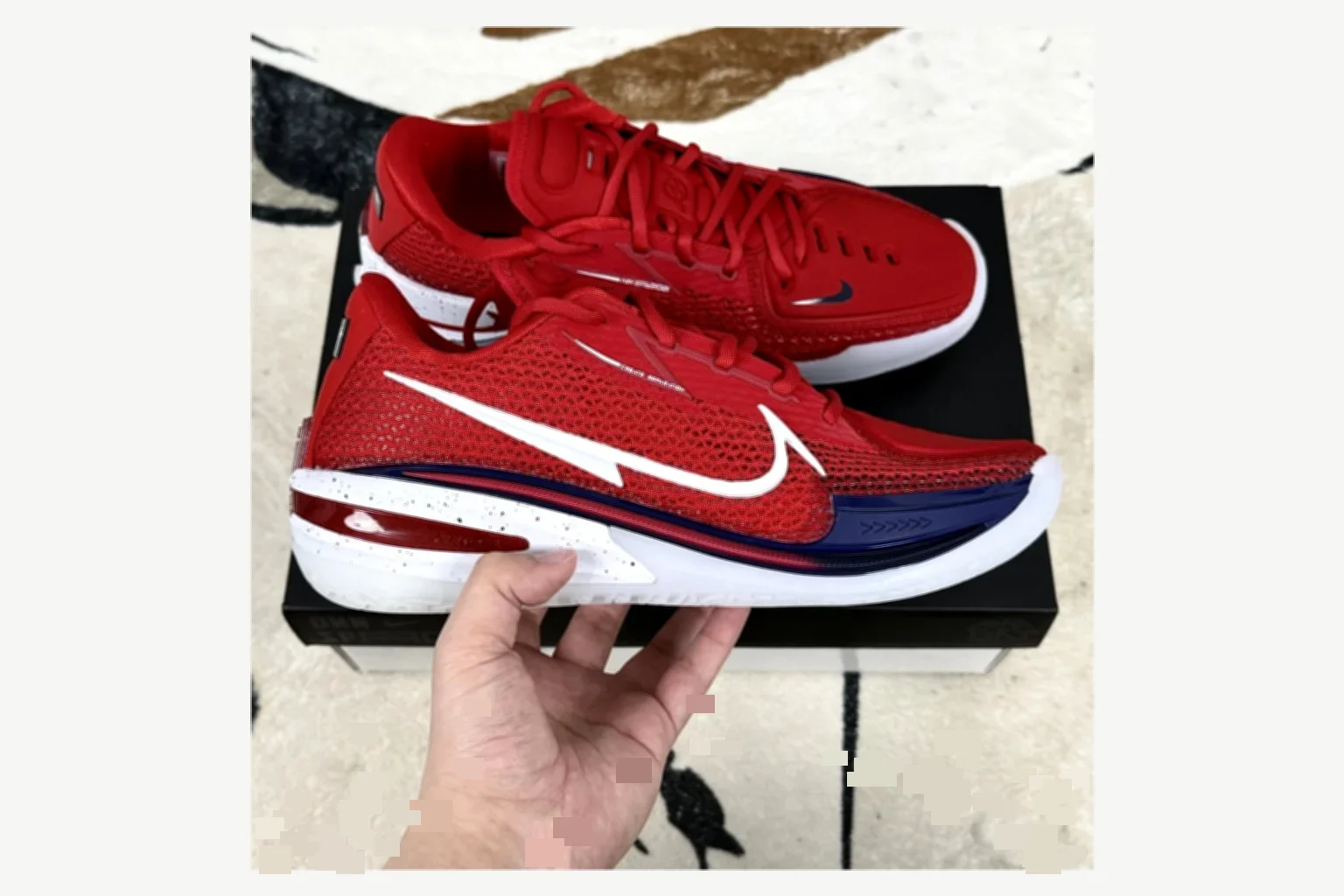 Nike Air Zoom GT Cut 1 Black White Low Top value find image SKU 1194924897