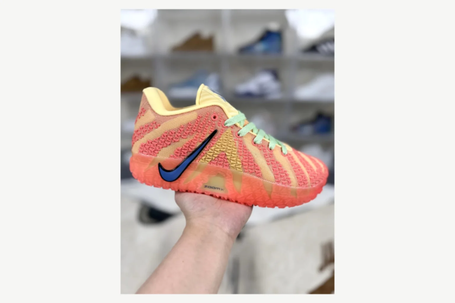 Nike Ja 3 Coral Lime Low Top value find image SKU 1194924105 thumbnail 2
