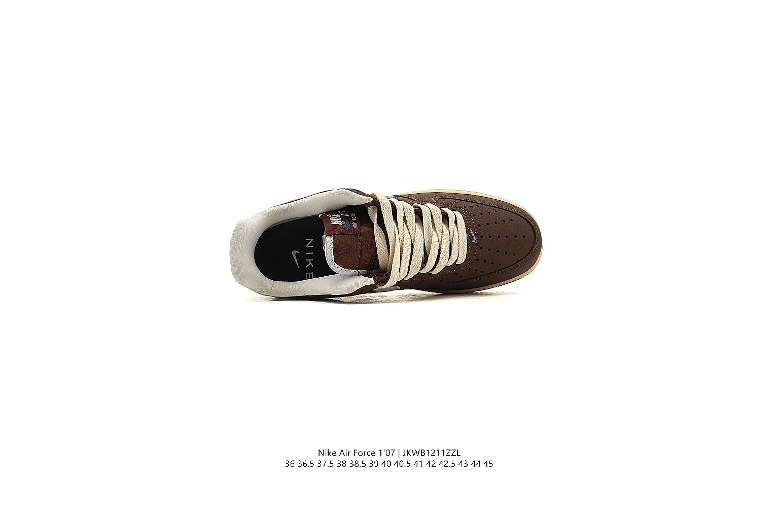Nike Low Court Brown White 6726 budget find gallery thumbnail 4