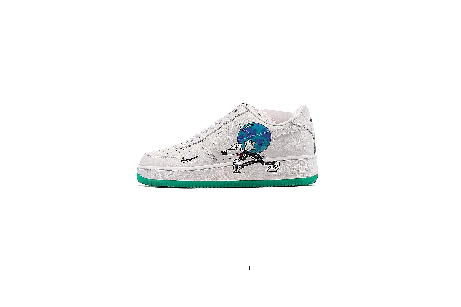 kakofindlist.com Nike White Green Low Skate 1185 White Green low-top product image