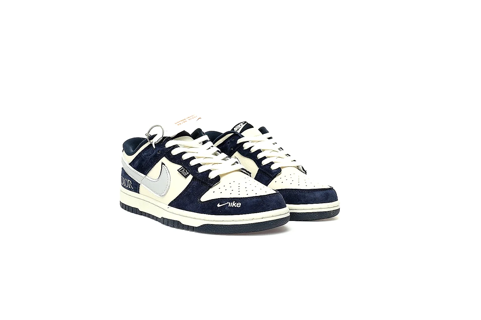 Kako Find List budget photos for Nike Navy Cream Low Court thumbnail 5