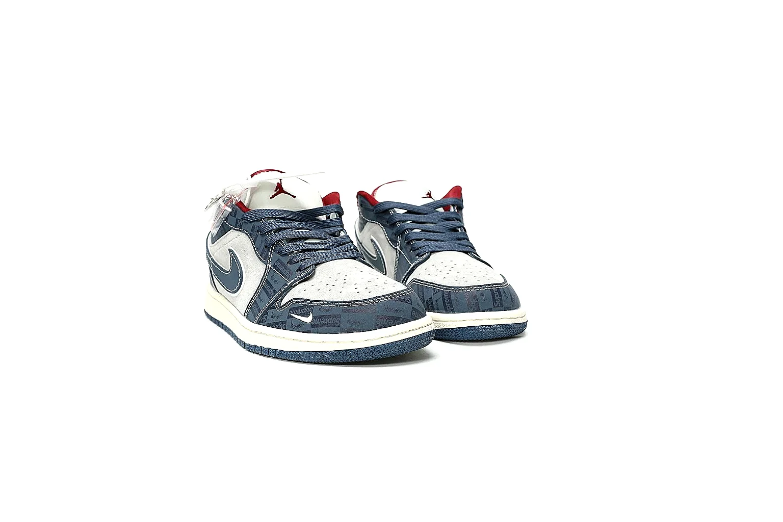 Kako Find List budget photos for Nike Navy Red Low Court thumbnail 5