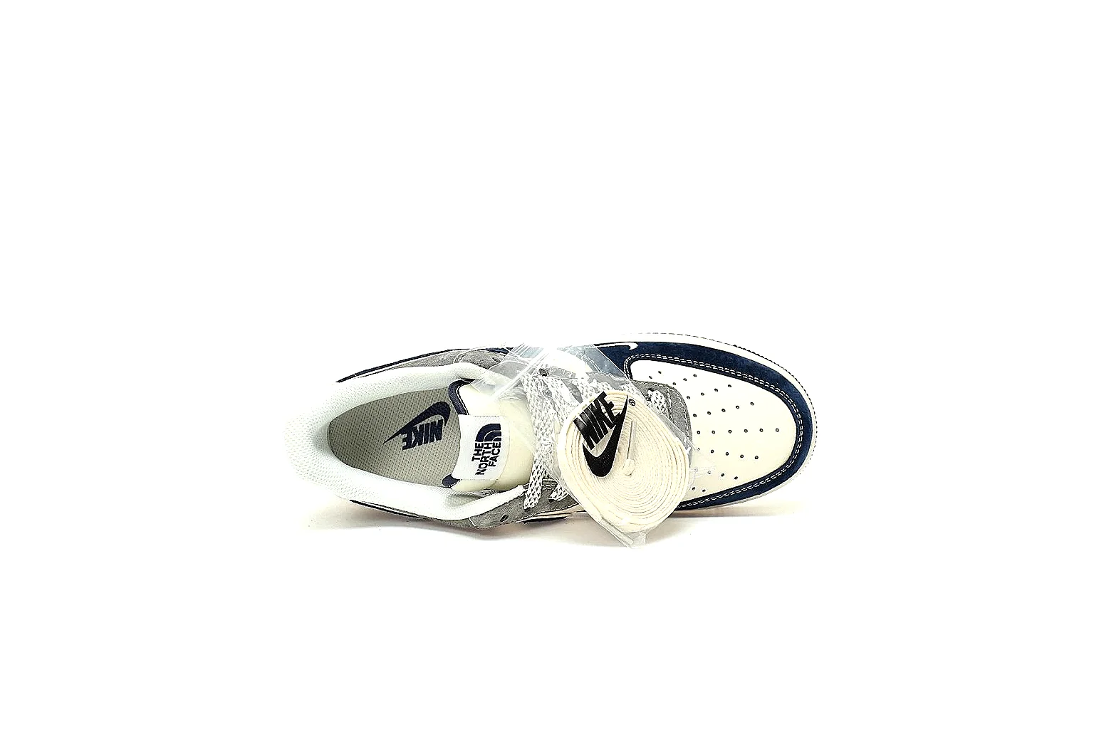 Kako Find List budget photos for Nike Navy White Low Court Sneaker thumbnail 4