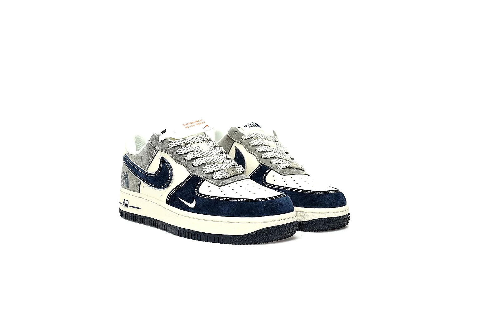 Kako Find List budget photos for Nike Navy White Low Court Sneaker thumbnail 6