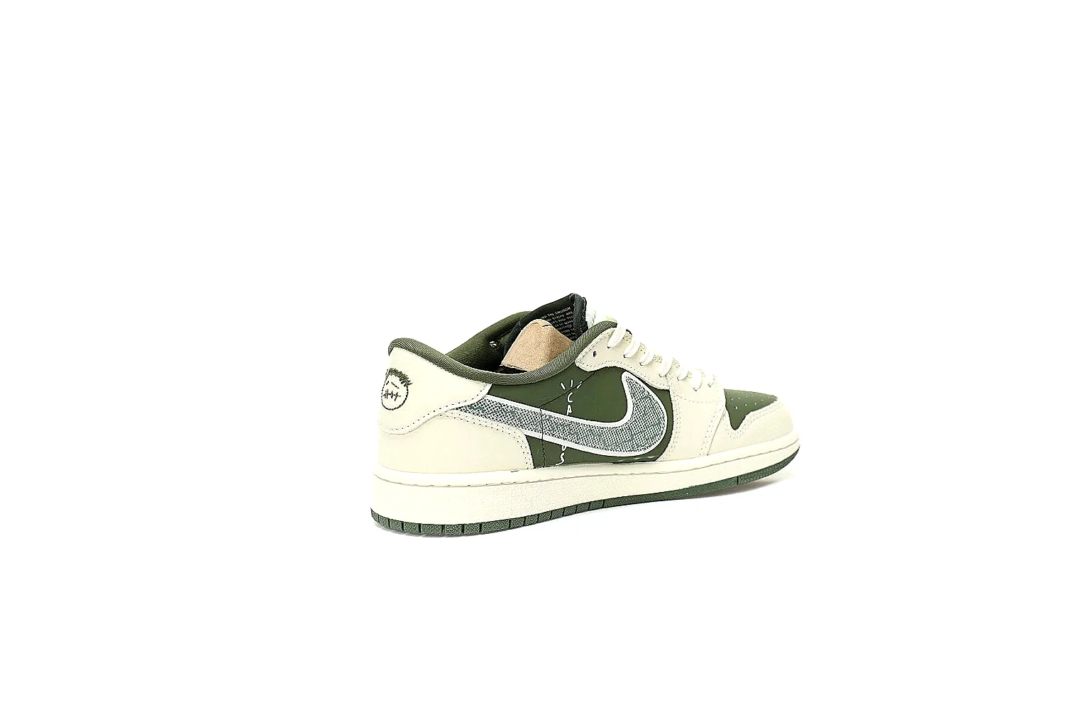 Kako Find List budget photos for Nike Olive Cream Low Court thumbnail 2