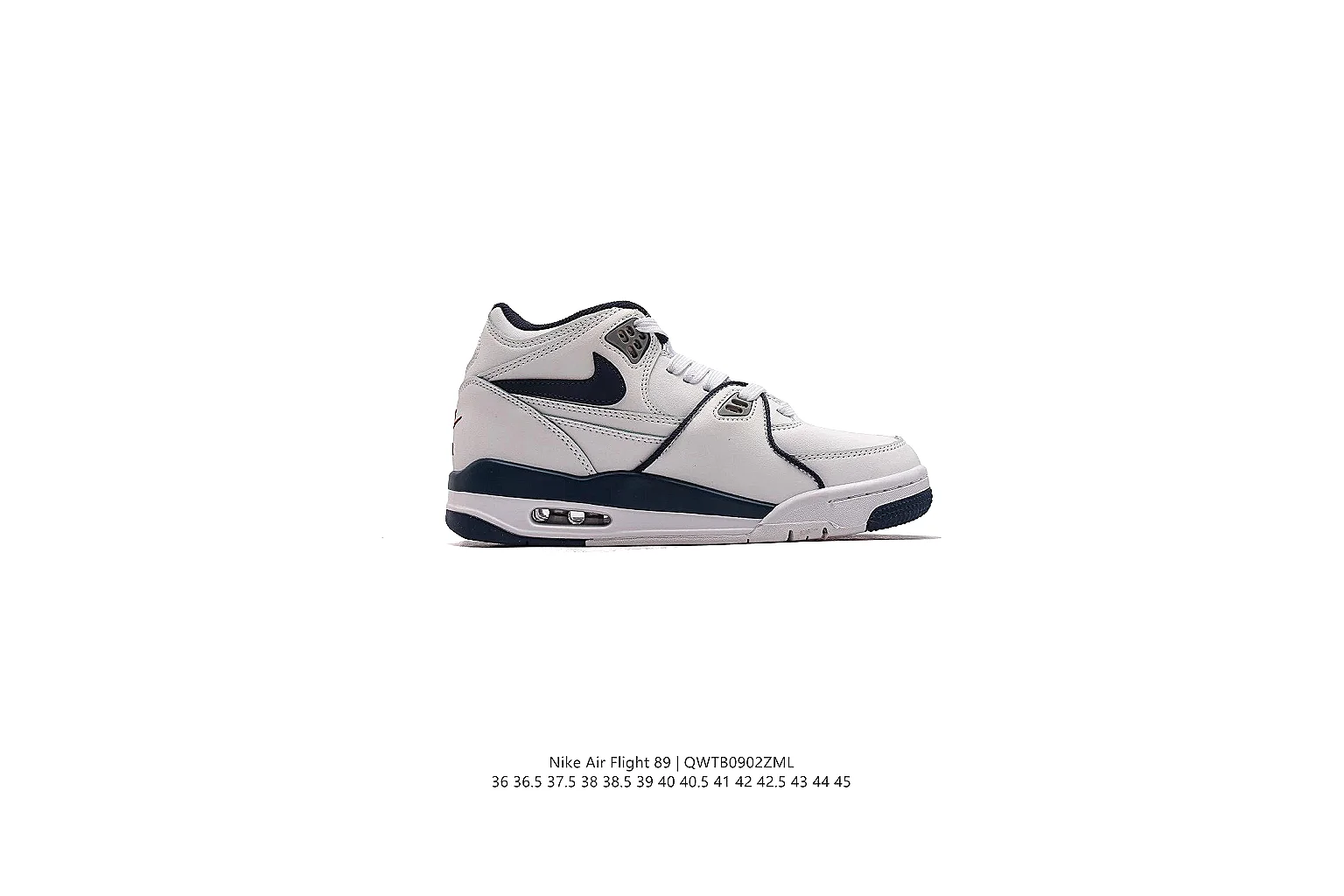 kakofindlist.com Nike White Navy Retro Basketball 0708 White Navy low-top product image thumbnail 3