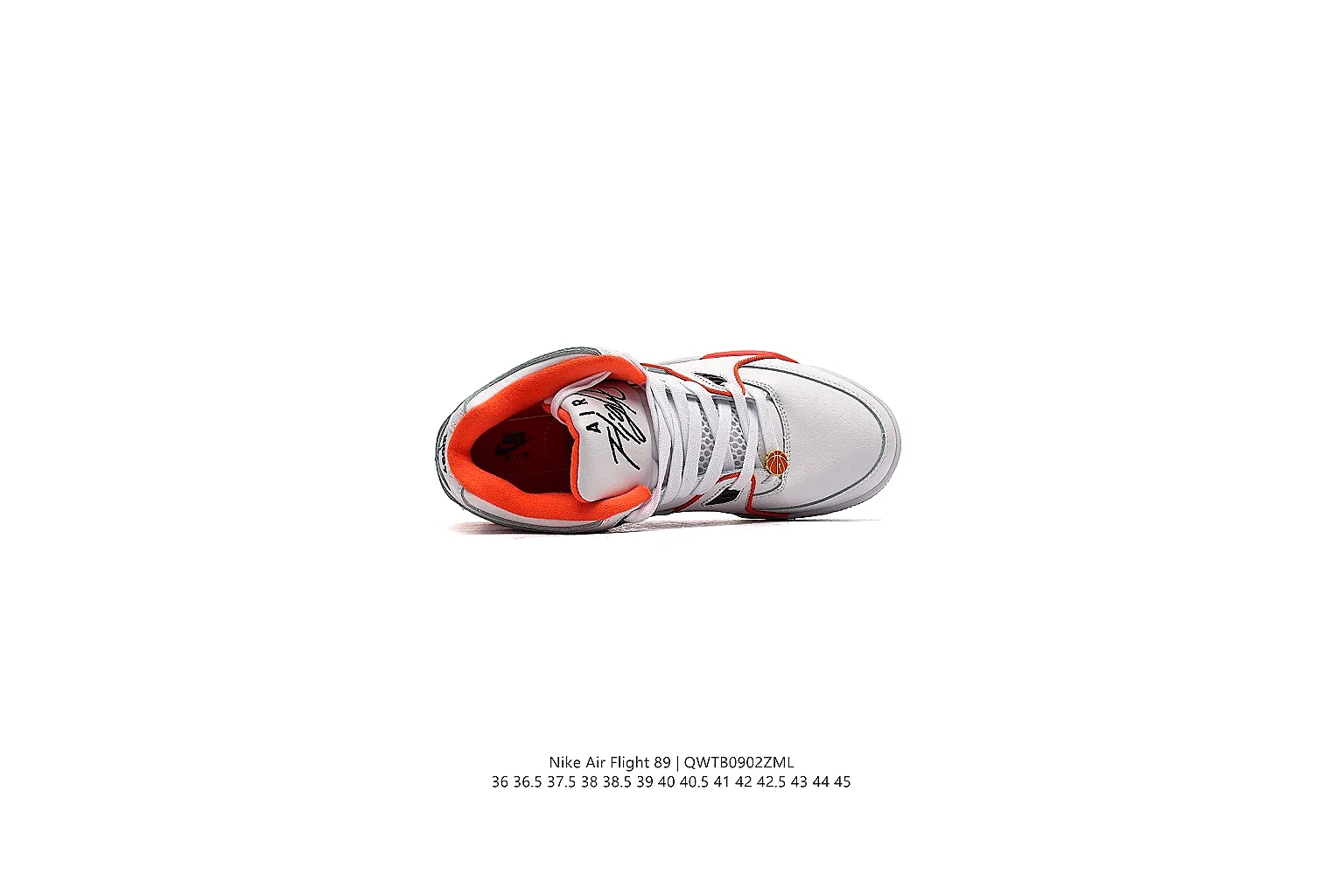 kakofindlist.com Nike White Red Retro Basketball 0712 White Red low-top product image thumbnail 4