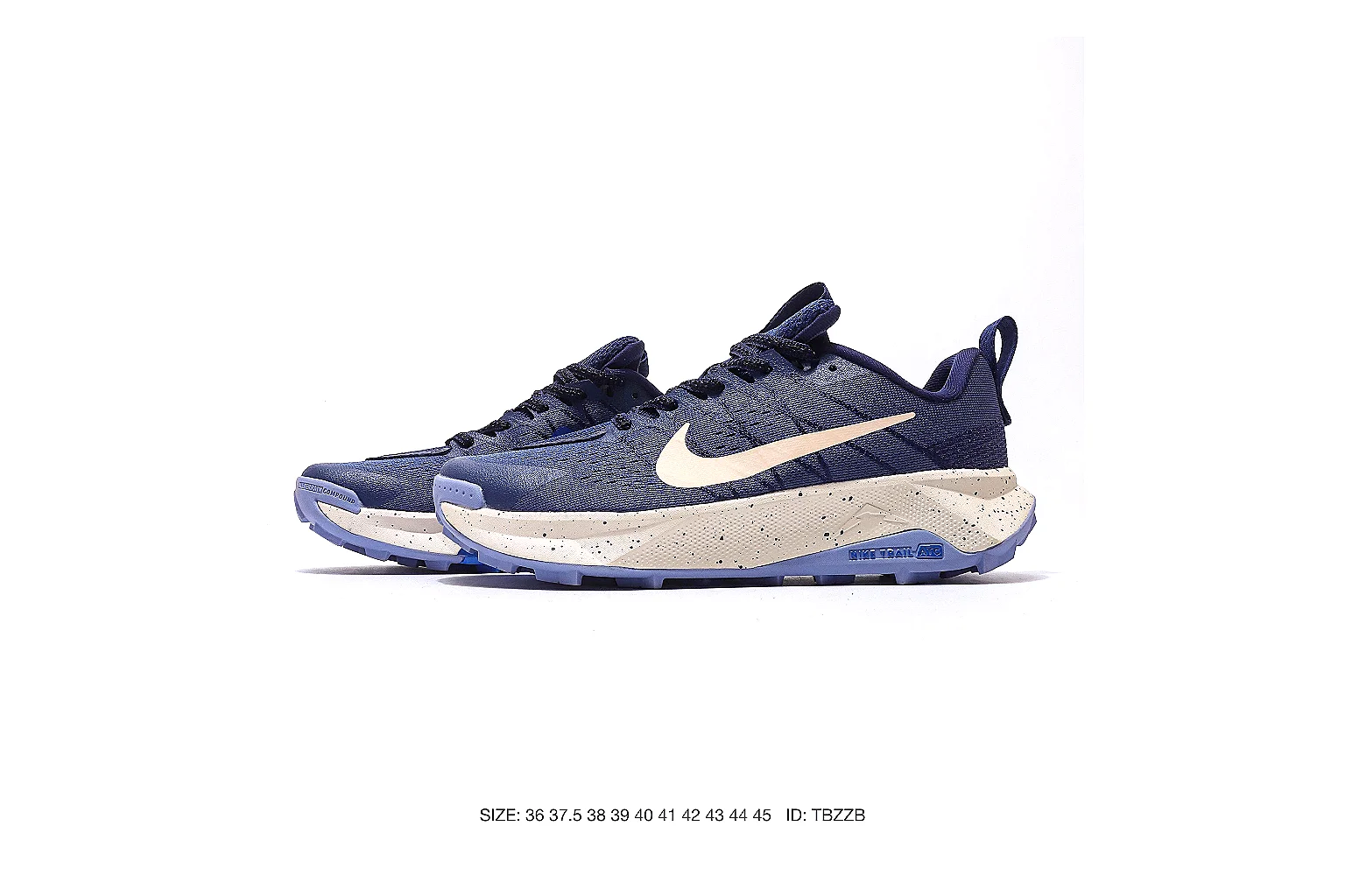 Nike runner sneaker Navy Blue 3695 budget find six-photo gallery thumbnail 2