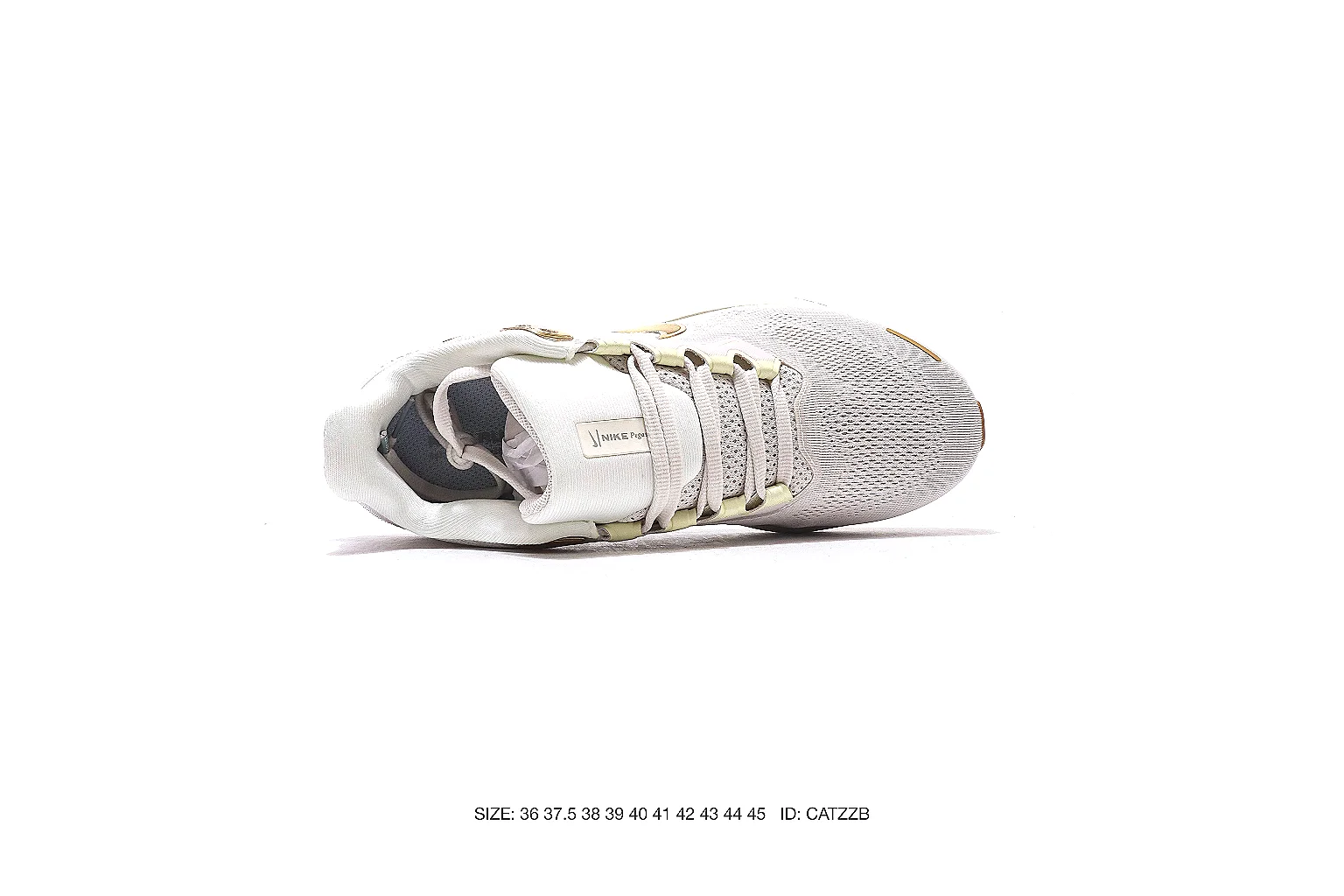Nike runner sneaker White Gold 4705 budget find six-photo gallery thumbnail 4