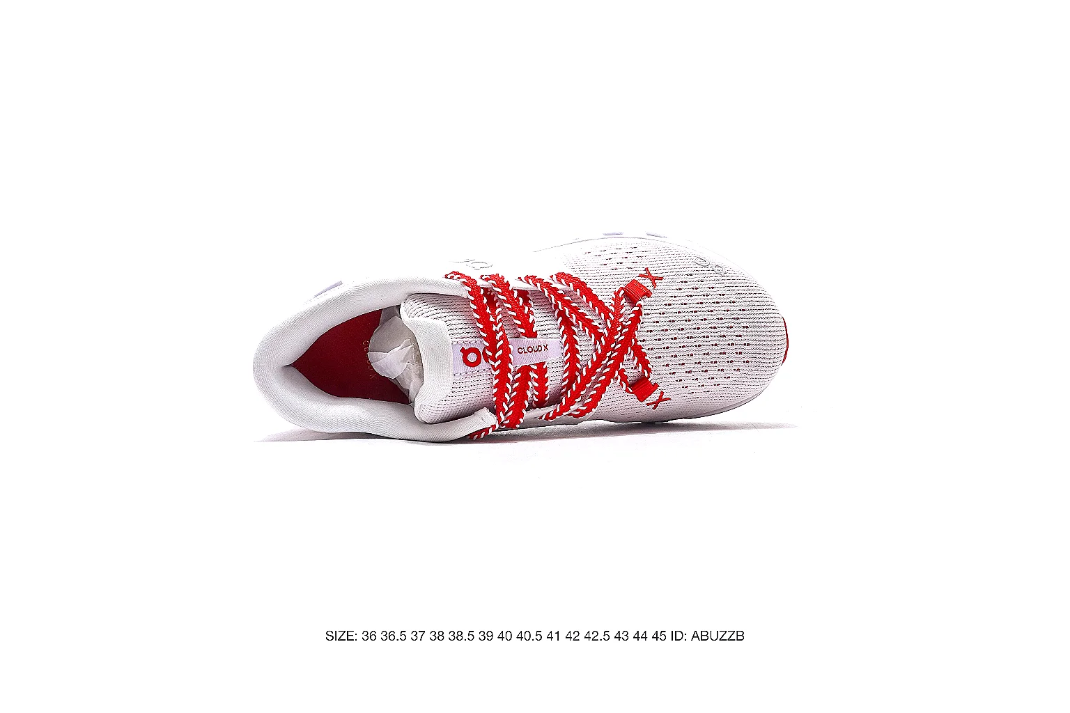 Nike runner sneaker White Red 6336 budget find six-photo gallery thumbnail 4