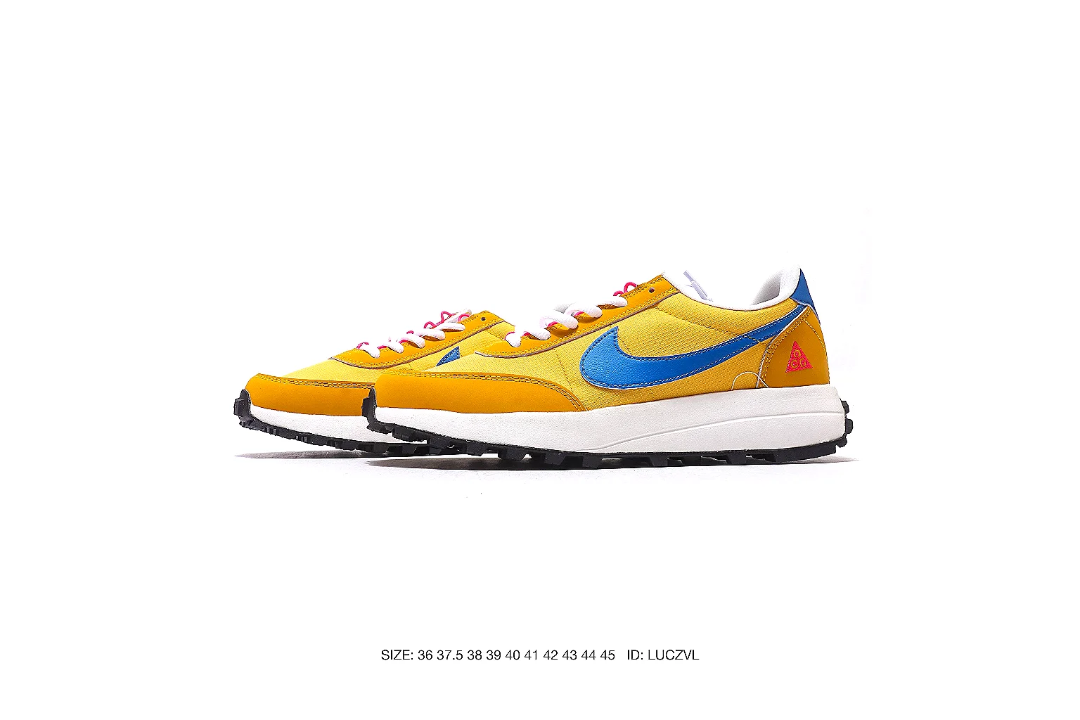 Nike runner sneaker Yellow Blue 8118 budget find six-photo gallery thumbnail 2