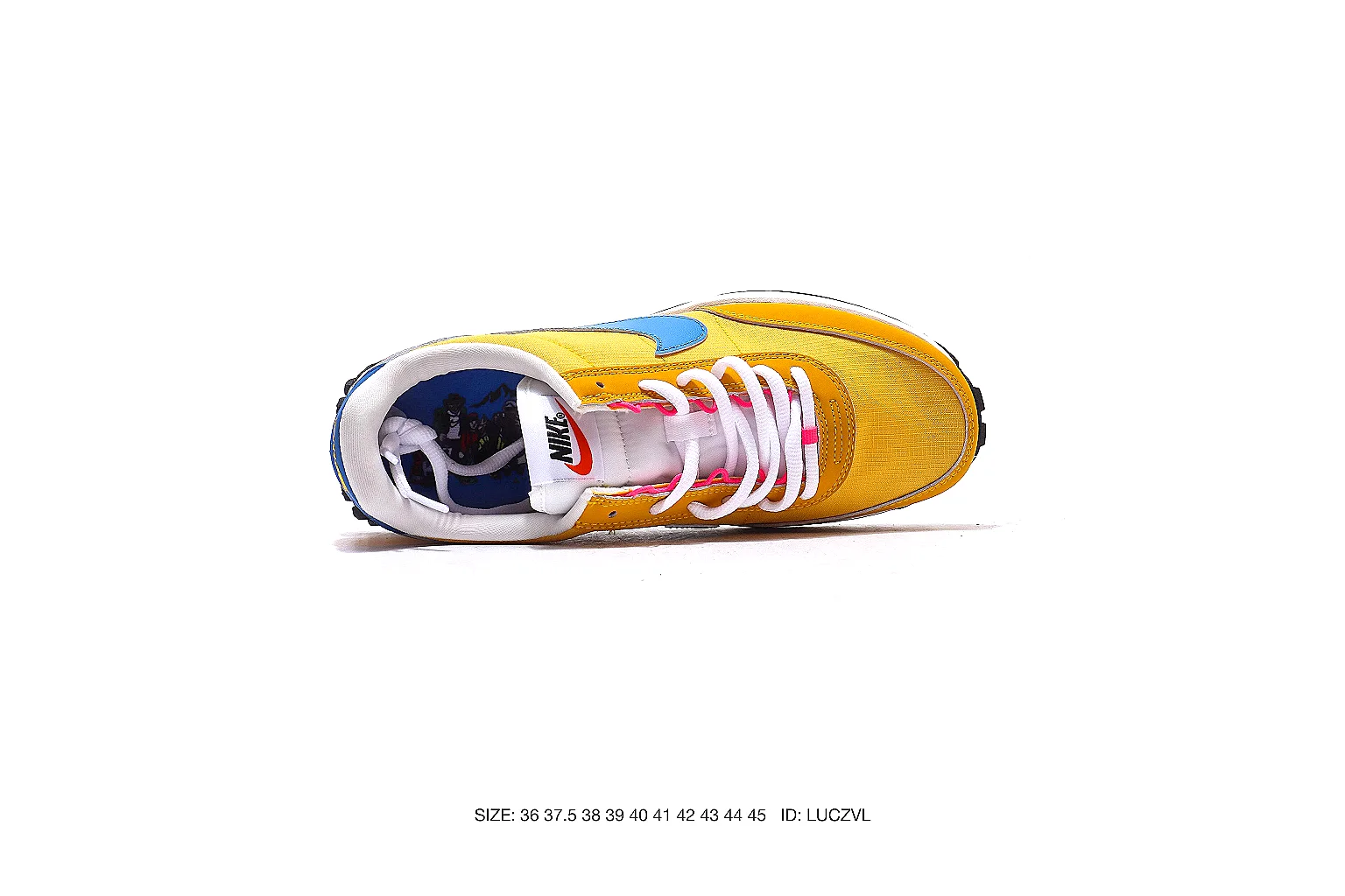 Nike runner sneaker Yellow Blue 8118 budget find six-photo gallery thumbnail 4