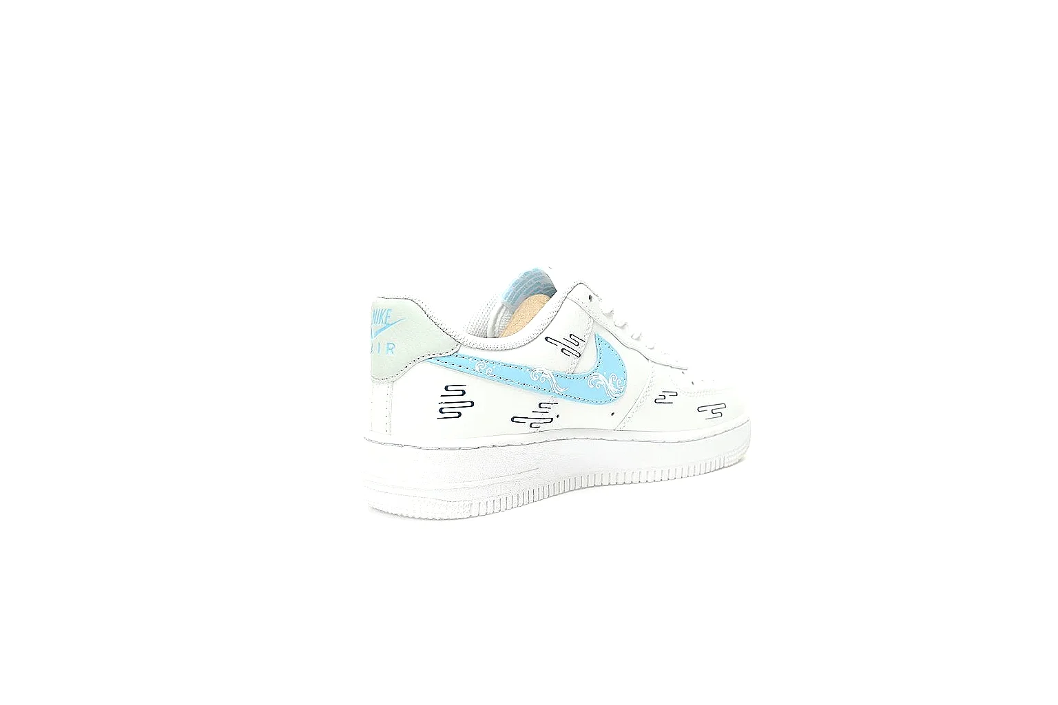 Kako Find List budget photos for Nike White Aqua Low Court thumbnail 2