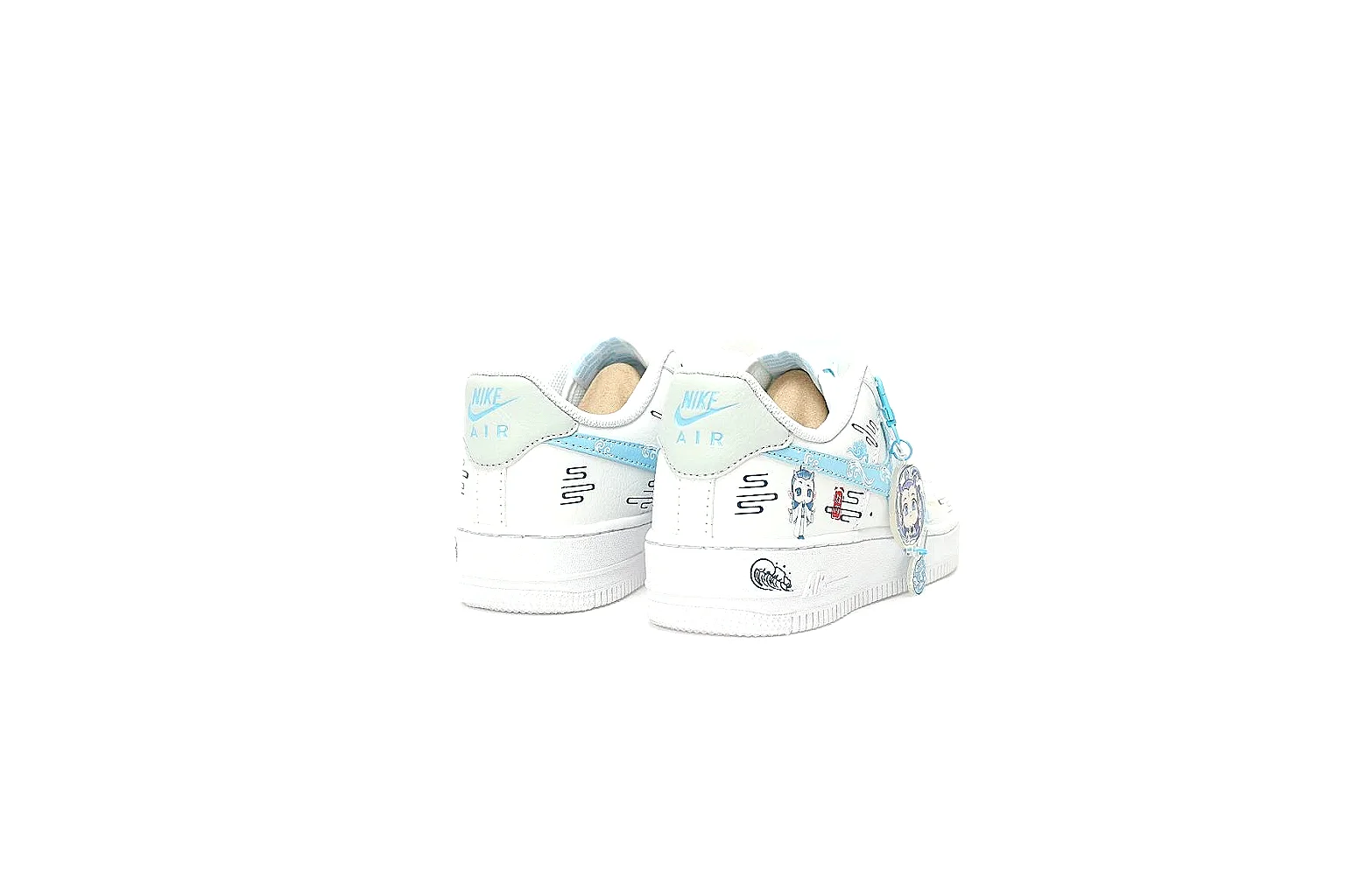 Kako Find List budget photos for Nike White Aqua Low Court thumbnail 6