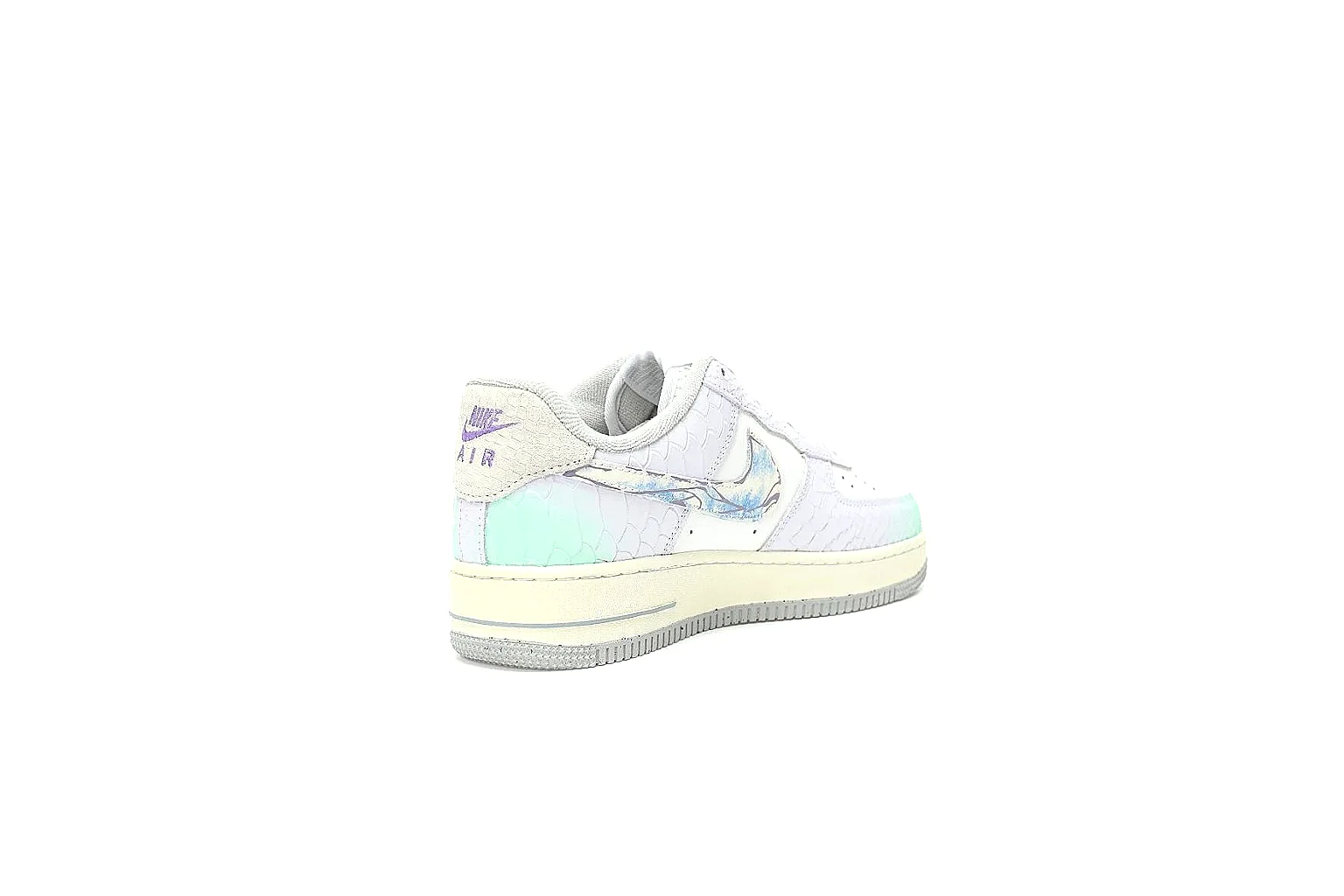 Kako Find List budget photos for Nike White Aqua Low Court thumbnail 3