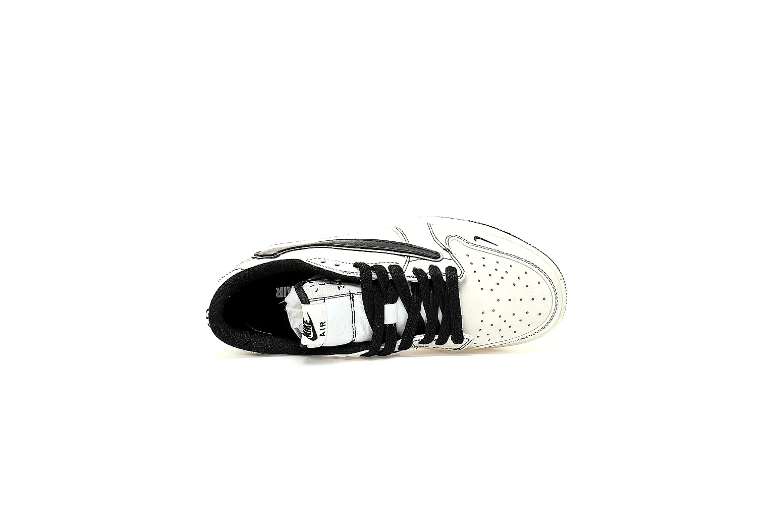 Kako Find List budget photos for Nike White Black Low Court thumbnail 3