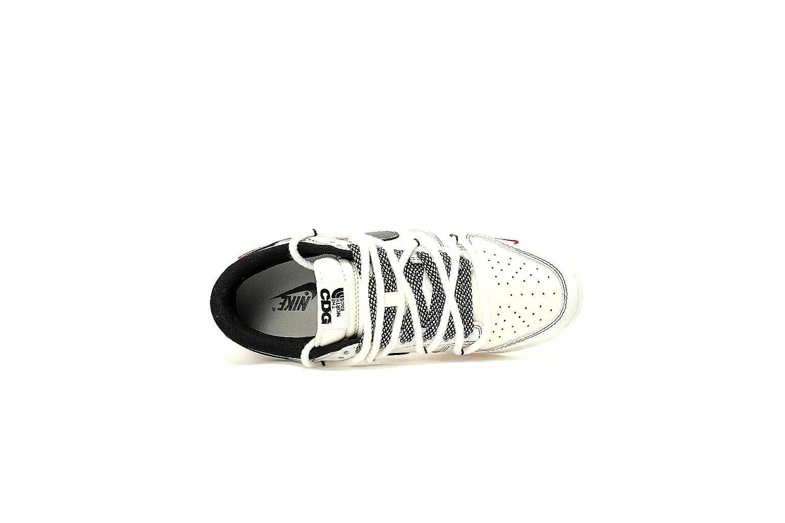 Kako Find List budget photos for Nike White Black Low Court thumbnail 3
