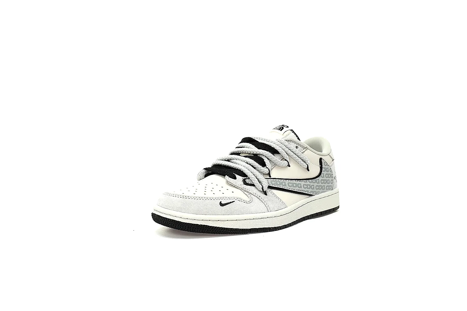 Kako Find List budget photos for Nike White Black Low Court Sneaker thumbnail 2