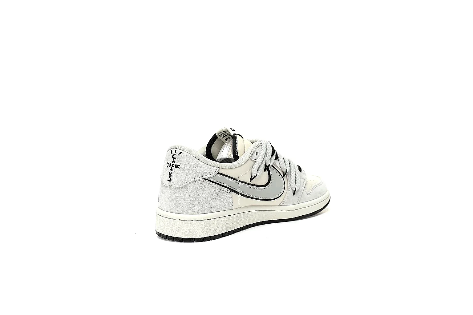 Kako Find List budget photos for Nike White Black Low Court Sneaker thumbnail 3