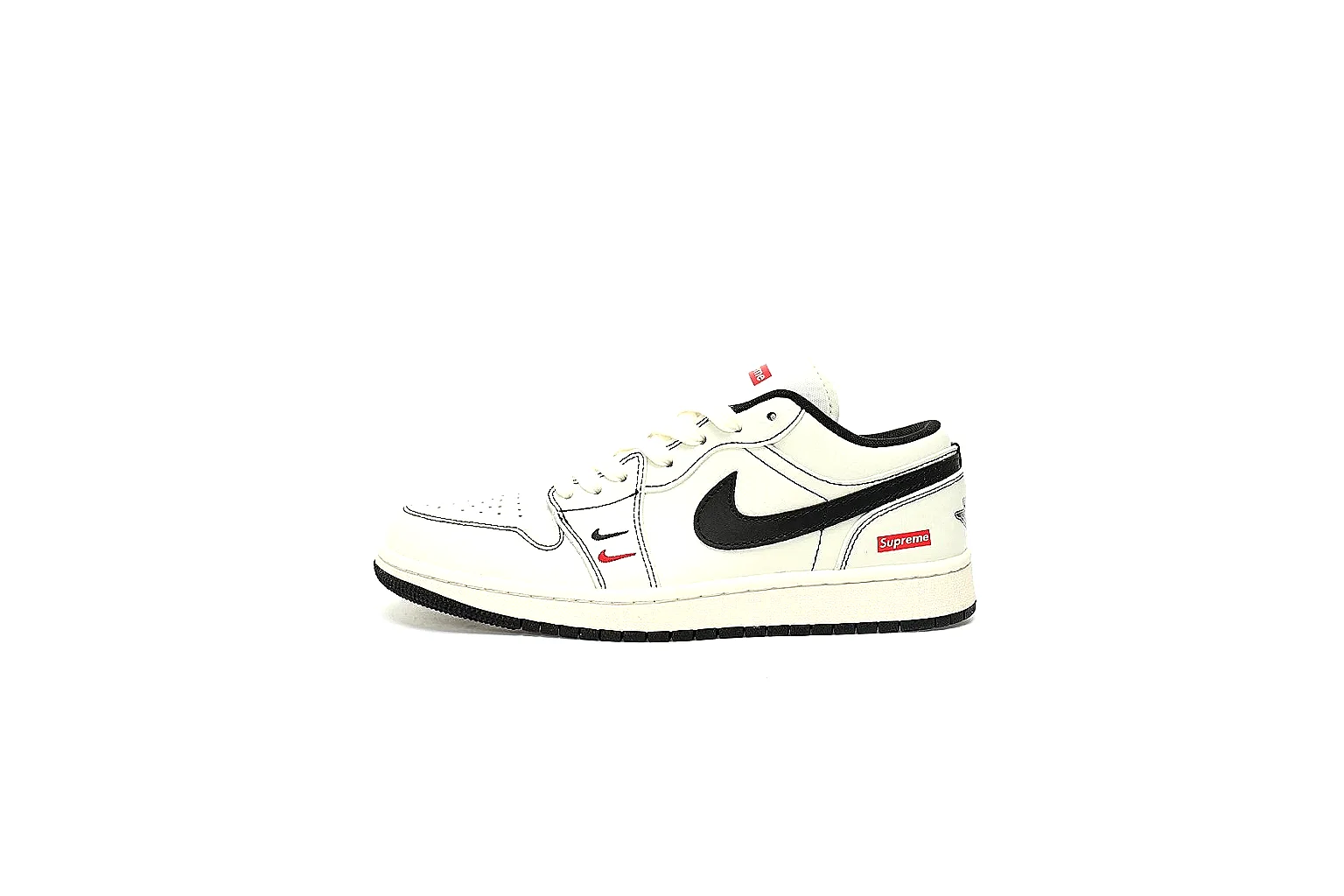 Kako Find List budget photos for Nike White Black Low Court Sneaker