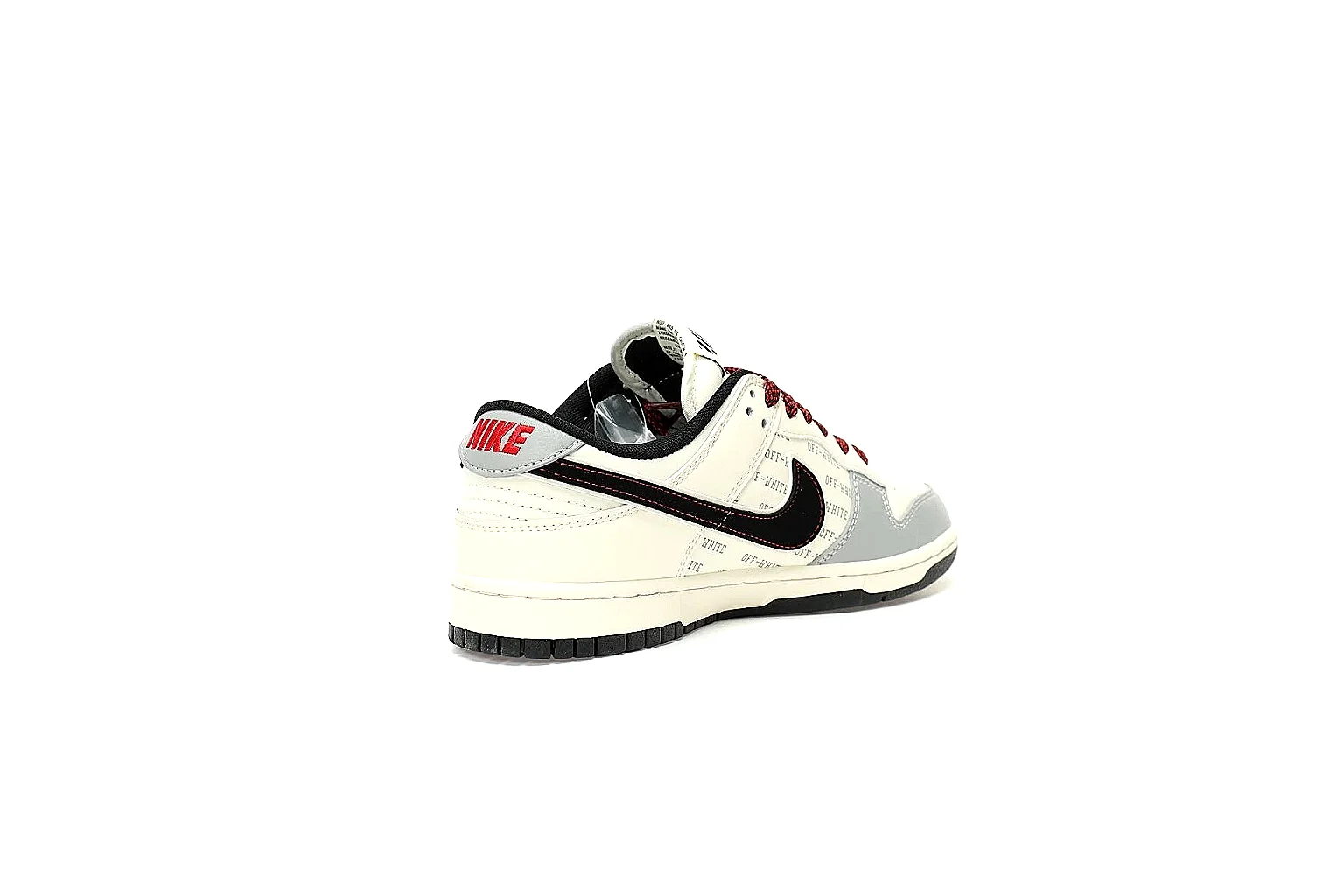 Kako Find List budget photos for Nike White Black Red Low Court thumbnail 2