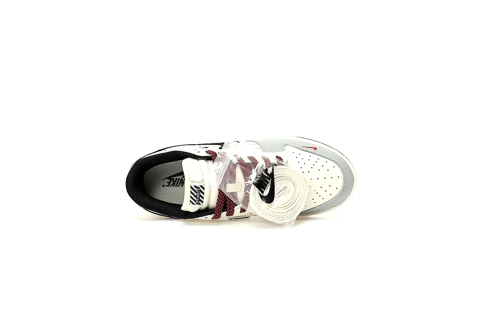 Kako Find List budget photos for Nike White Black Red Low Court thumbnail 3