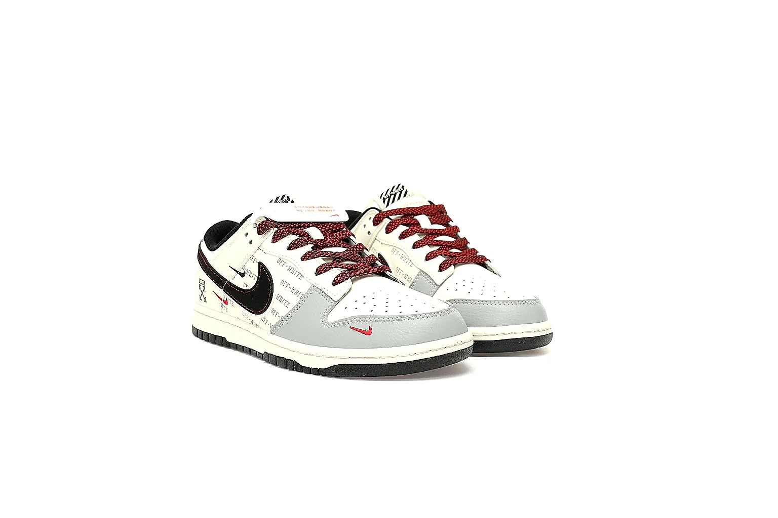 Kako Find List budget photos for Nike White Black Red Low Court thumbnail 5