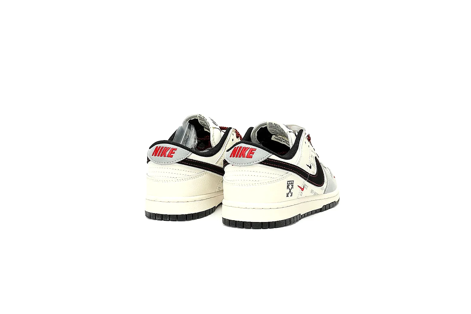 Kako Find List budget photos for Nike White Black Red Low Court thumbnail 6